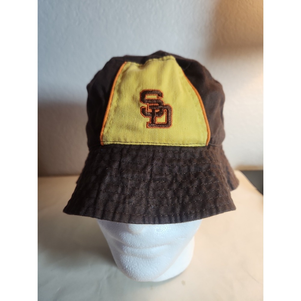 San Diego Padres Embroidered Brown Bucket Hat W/ Coca-Cola Throwback Thursday